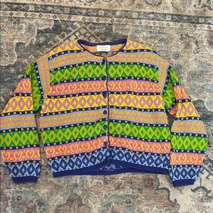 United Colors Of Benetton Multicolor Patterned Cardigan